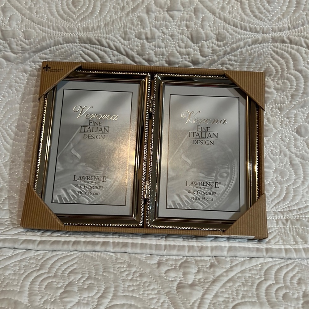 Lawrence Verona 4x6 silver frames, NWT
